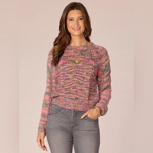 NWT Democracy Multicolor Knit Women's Sweater